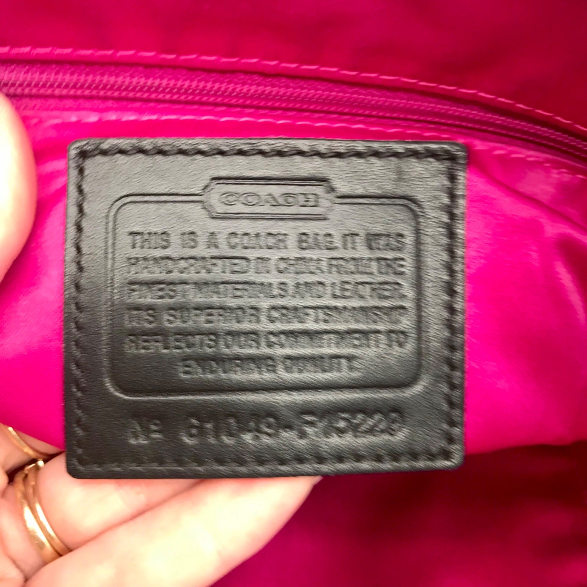 Coach Poppy Tartan Plaid Signature Tote Bag F15229