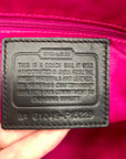 Coach Poppy Tartan Plaid Signature Tote Bag F15229