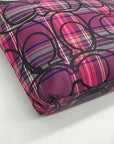 Coach Poppy Tartan Plaid Signature Tote Bag F15229