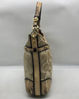 Coach Colette Beige Sateen Snakeskin Hobo Bag-16408