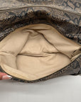 Tory Burch Gray & Black Snake Embossed Leather Reva Clutch