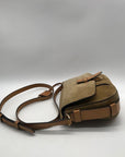 Michael Kors Brown Romy Medium Suede Messenger Bag