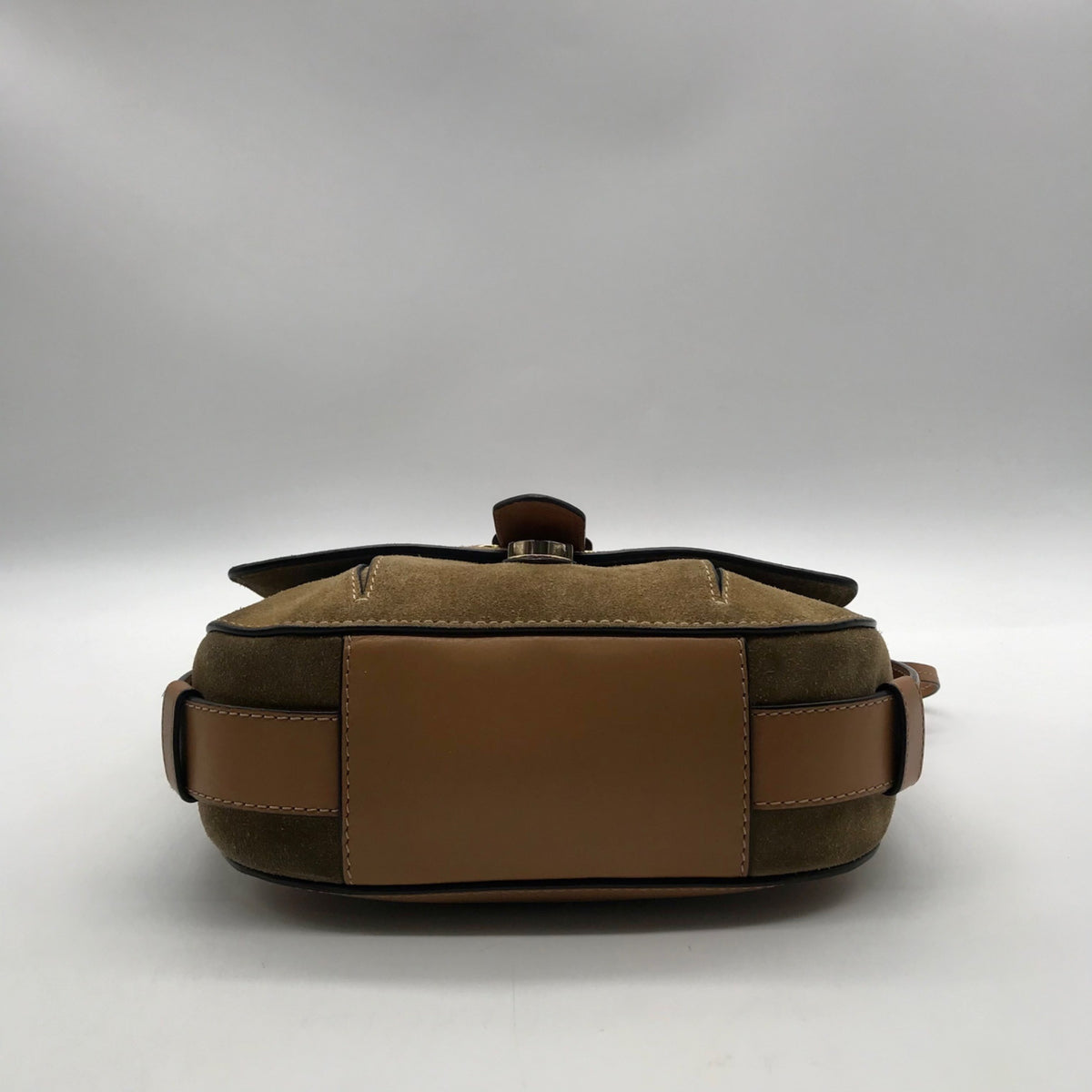 Michael Kors Brown Romy Medium Suede Messenger Bag