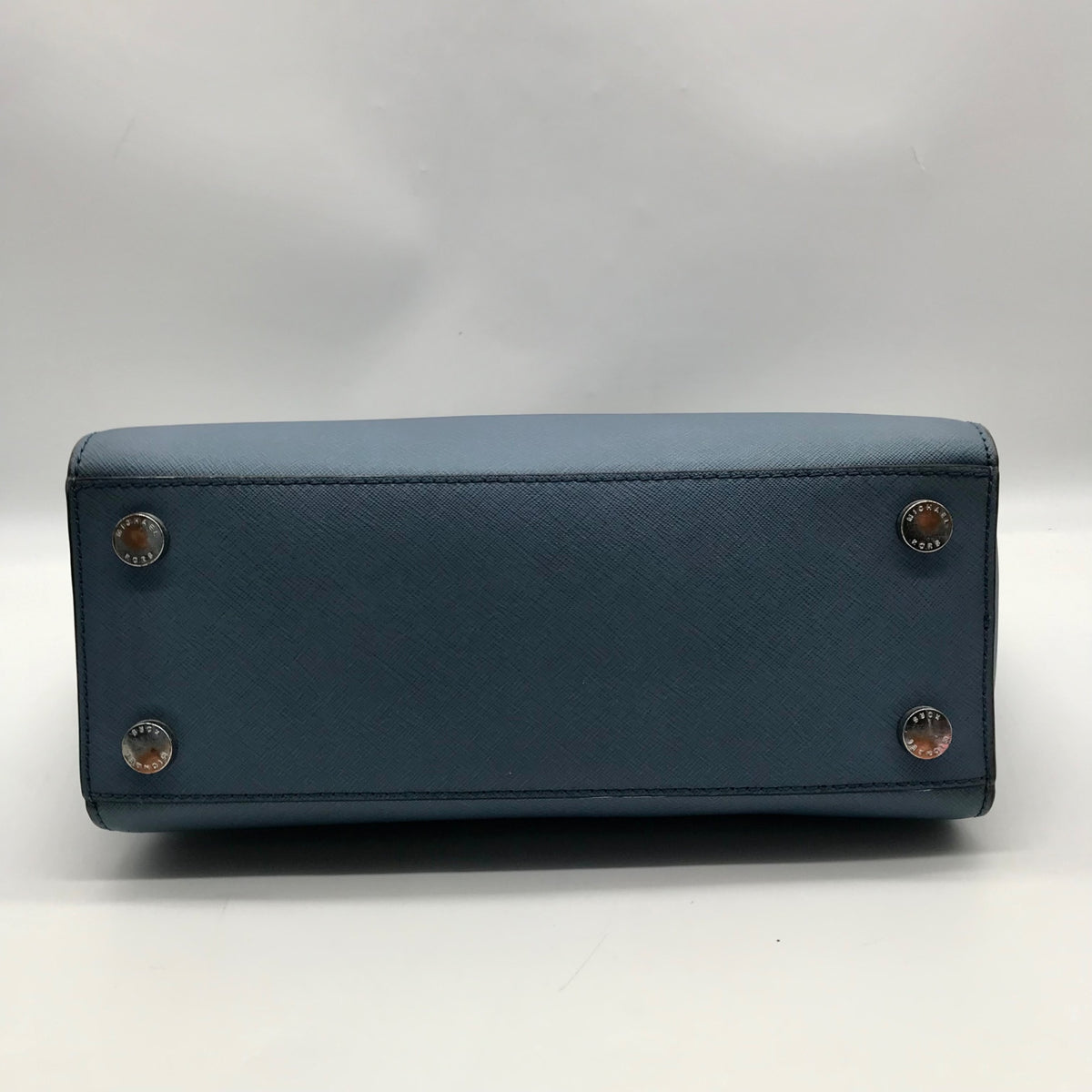 Michael Kors Blue Saffiano Leather Selma Satchel