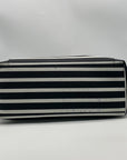 Kate Spade Hyde Lane Black & White Striped Riley Tote