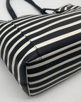 Kate Spade Hyde Lane Black & White Striped Riley Tote