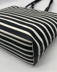 Kate Spade Hyde Lane Black & White Striped Riley Tote