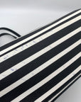 Kate Spade Hyde Lane Black & White Striped Riley Tote