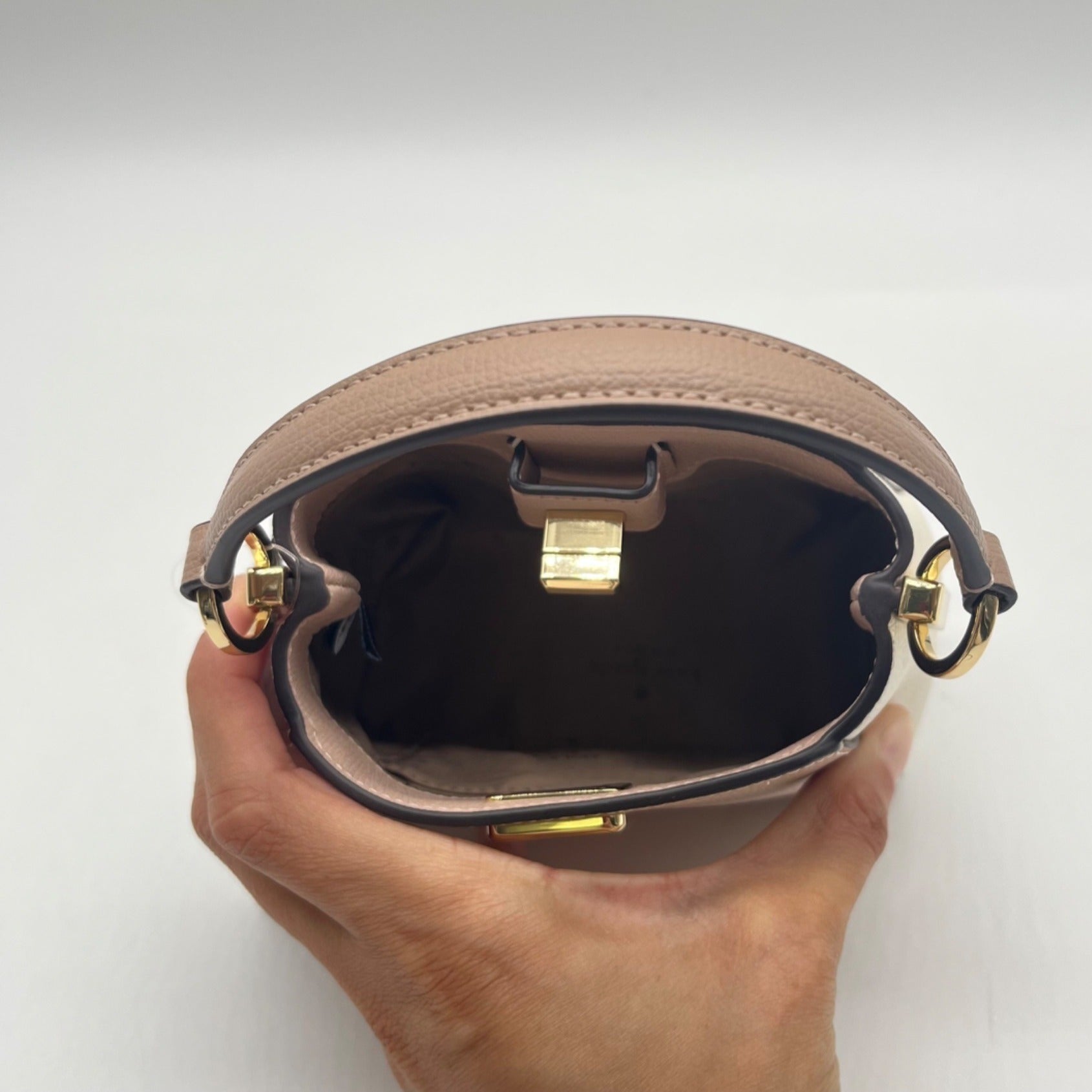Kate Spade Pink Mini Pheobe Top Handle Leather Crossbody Satchel Bag