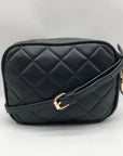Juicy Couture Black Quilted Juicy Girl Only Camera Crossbody Bag