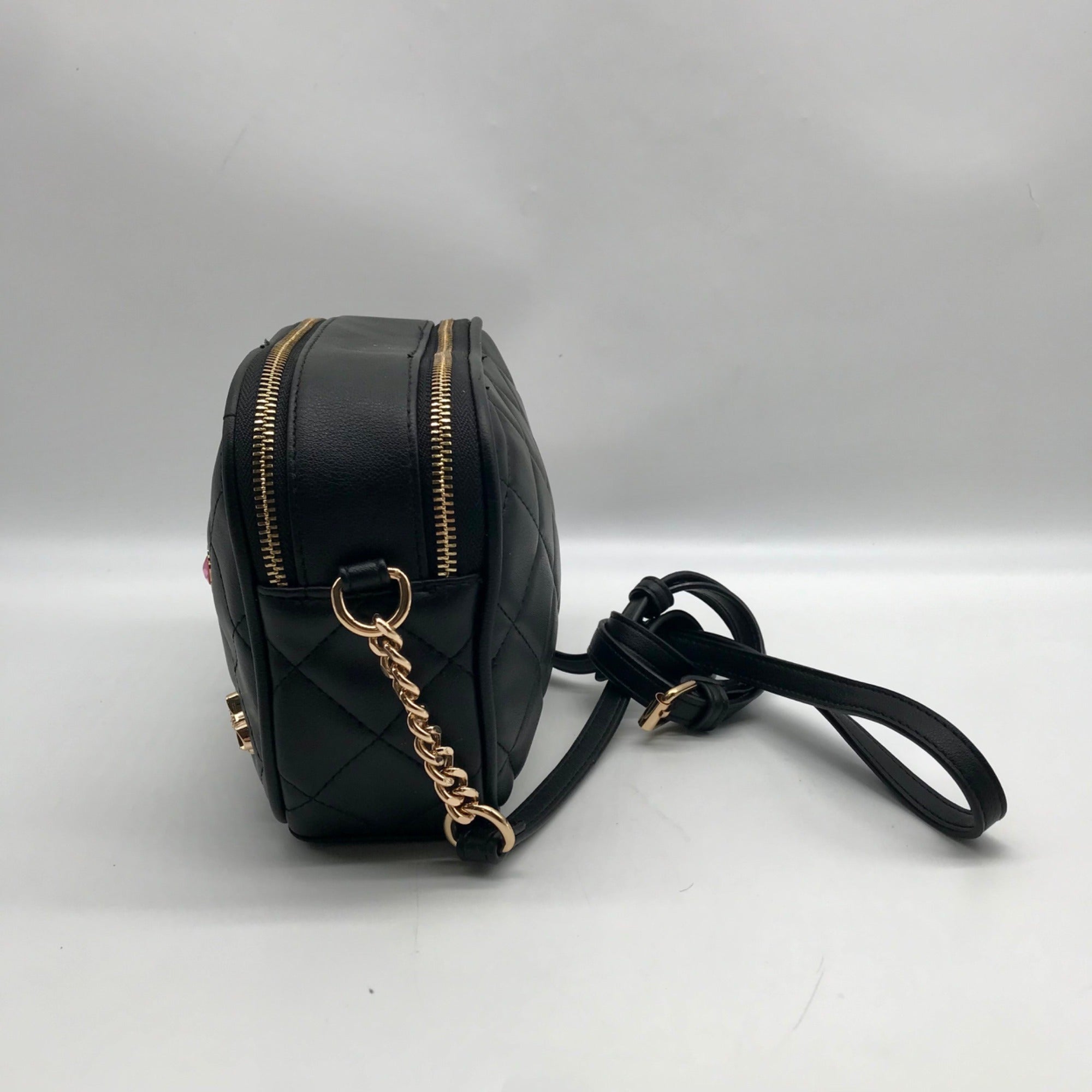 Juicy Couture Black Quilted Juicy Girl Only Camera Crossbody Bag
