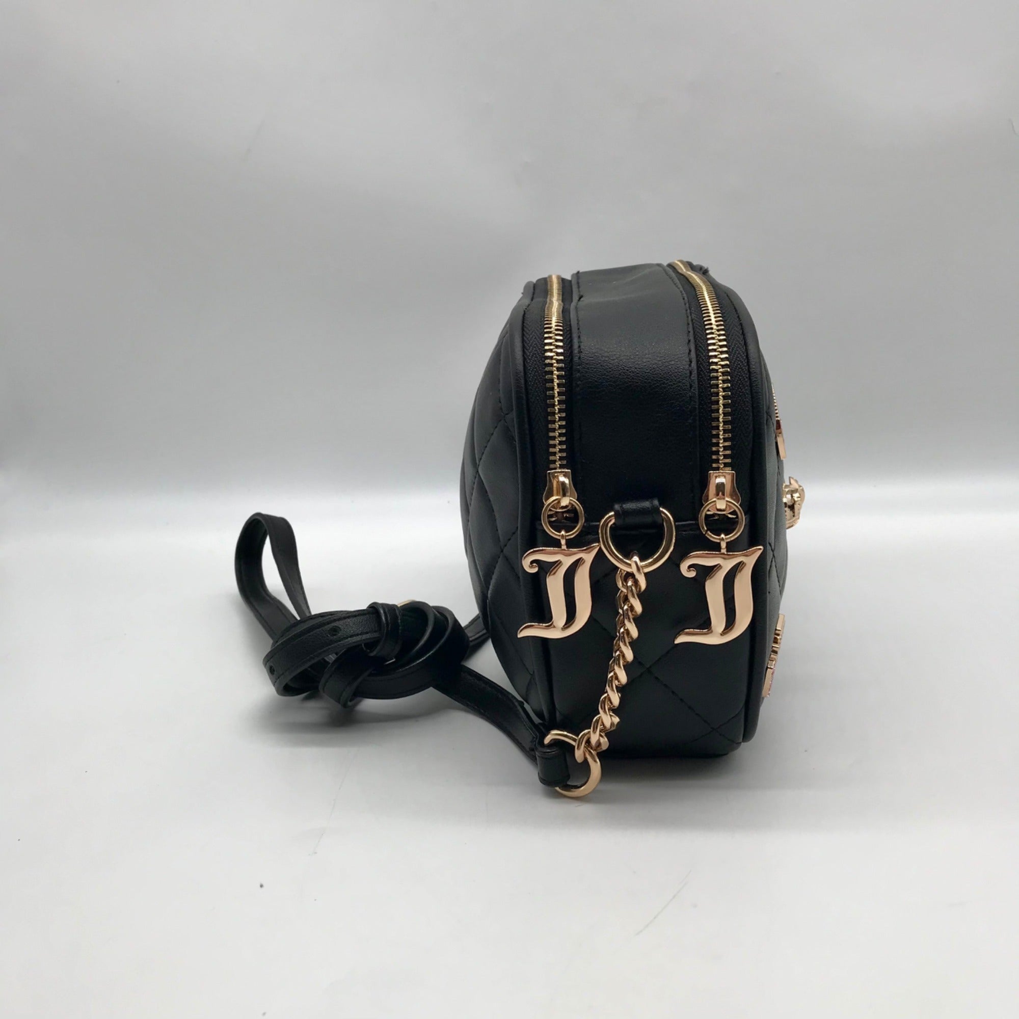 Juicy Couture Black Quilted Juicy Girl Only Camera Crossbody Bag