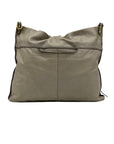 Hobo Beige Leather Shoulder Bag