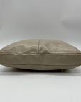Hobo Beige Leather Shoulder Bag