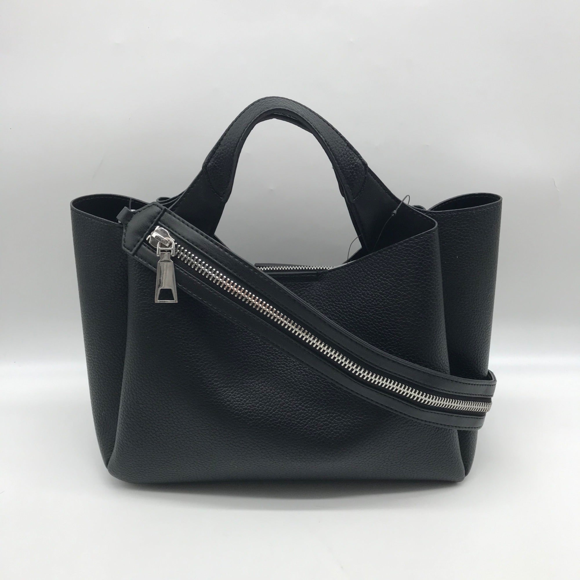 DKNY Black Top Handle Willa Satchel