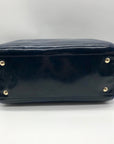 Coach Dark Blue Patent Leather Legacy Helya  Convertible Satchel Bag 26931