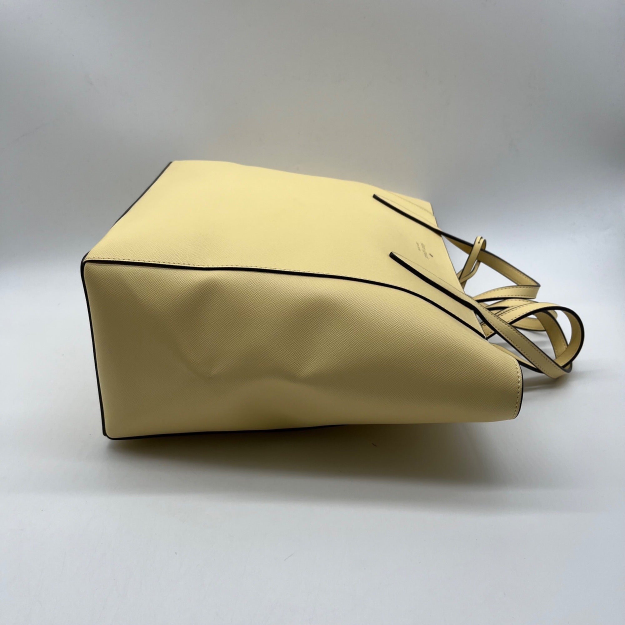 Kate Spade Yellow Saffiano Leather New York Dana Tote Bag