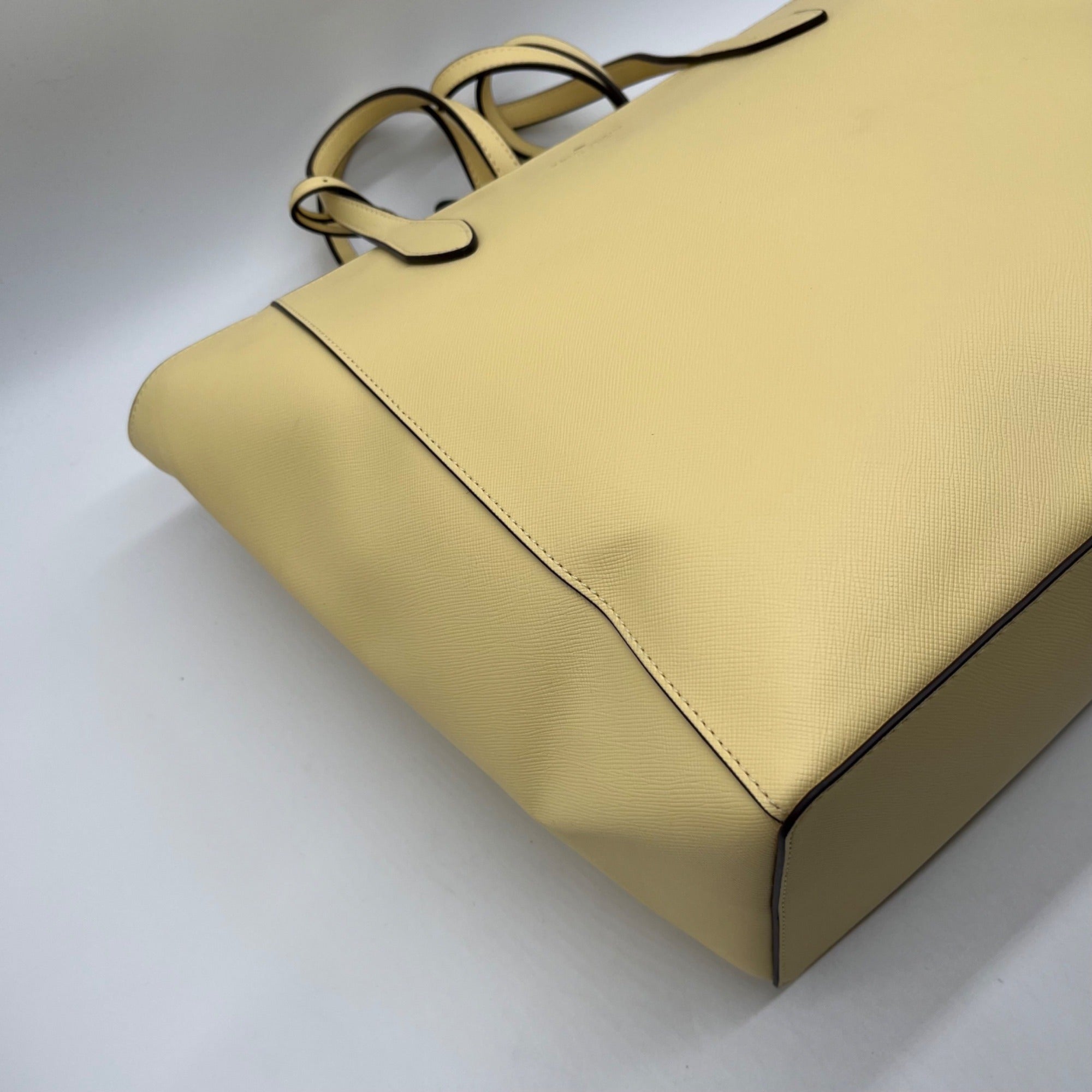 Kate Spade Yellow Saffiano Leather New York Dana Tote Bag