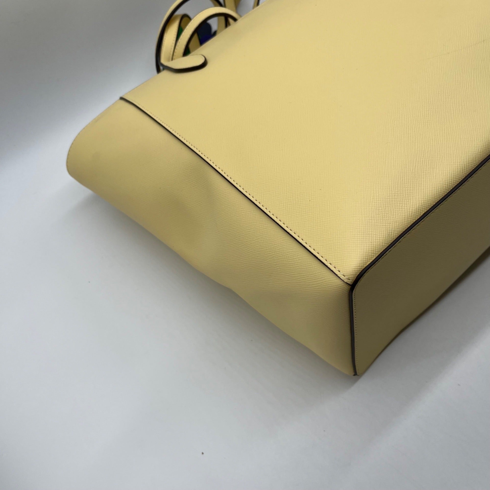 Kate Spade Yellow Saffiano Leather New York Dana Tote Bag