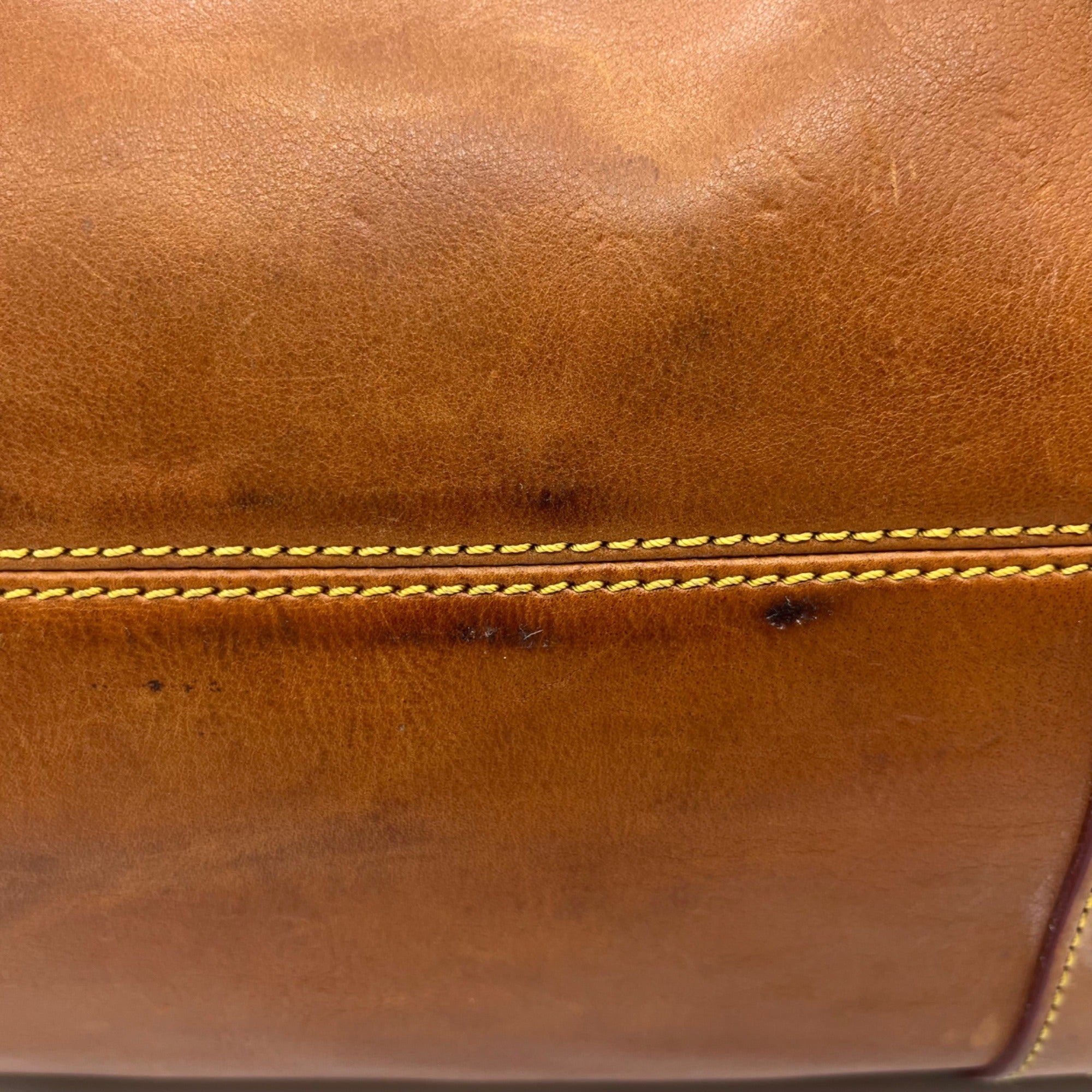 Donney &amp; Bourke Brown Classic Leather Satchel Bag