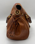 Donney & Bourke Brown Classic Leather Satchel Bag