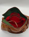 Donney & Bourke Brown Classic Leather Satchel Bag