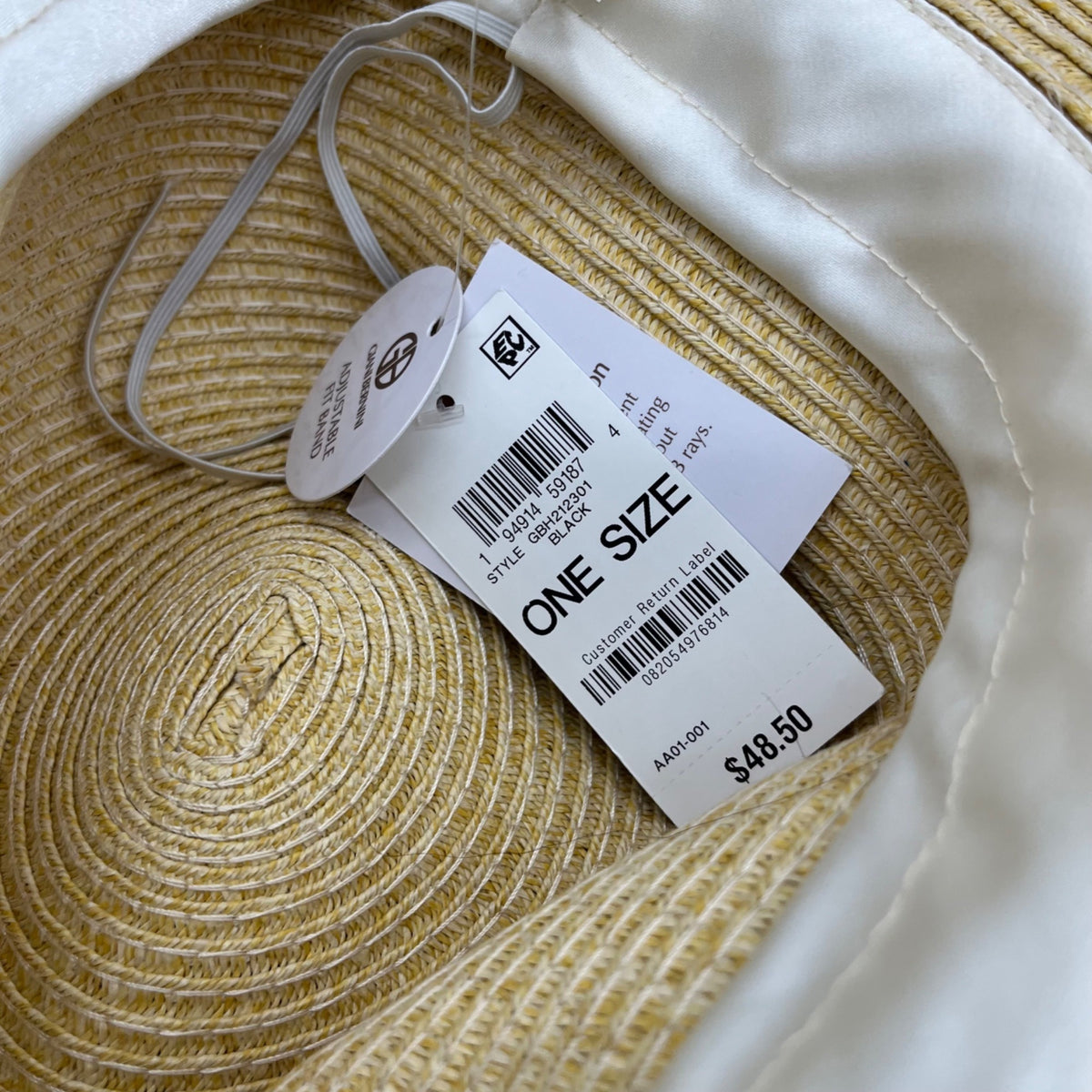 Giani Bernini Tan Women's Chiffon-Band Panama Hat