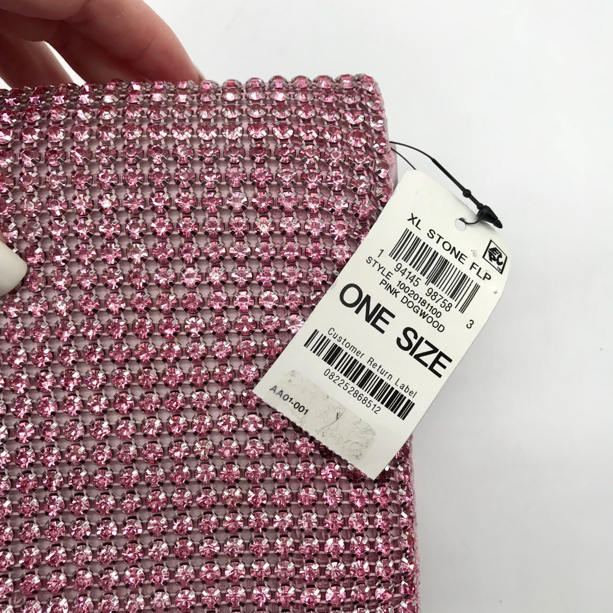 I.N.C. International Concepts Pink Dogwood Stone Flip Crossbody Bag