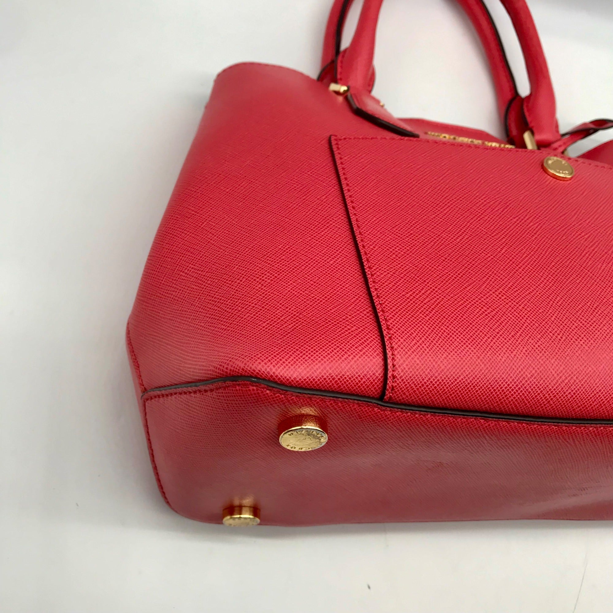 Michael Kors Greenwich Rose Pink Saffiano Leather Tote Bag