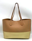 Tory Burch Color Block Pebbled Leather Perry Tote