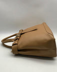 International Concepts Camel Brown Faux Leather Satchel