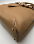 International Concepts Camel Brown Faux Leather Satchel
