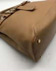 International Concepts Camel Brown Faux Leather Satchel