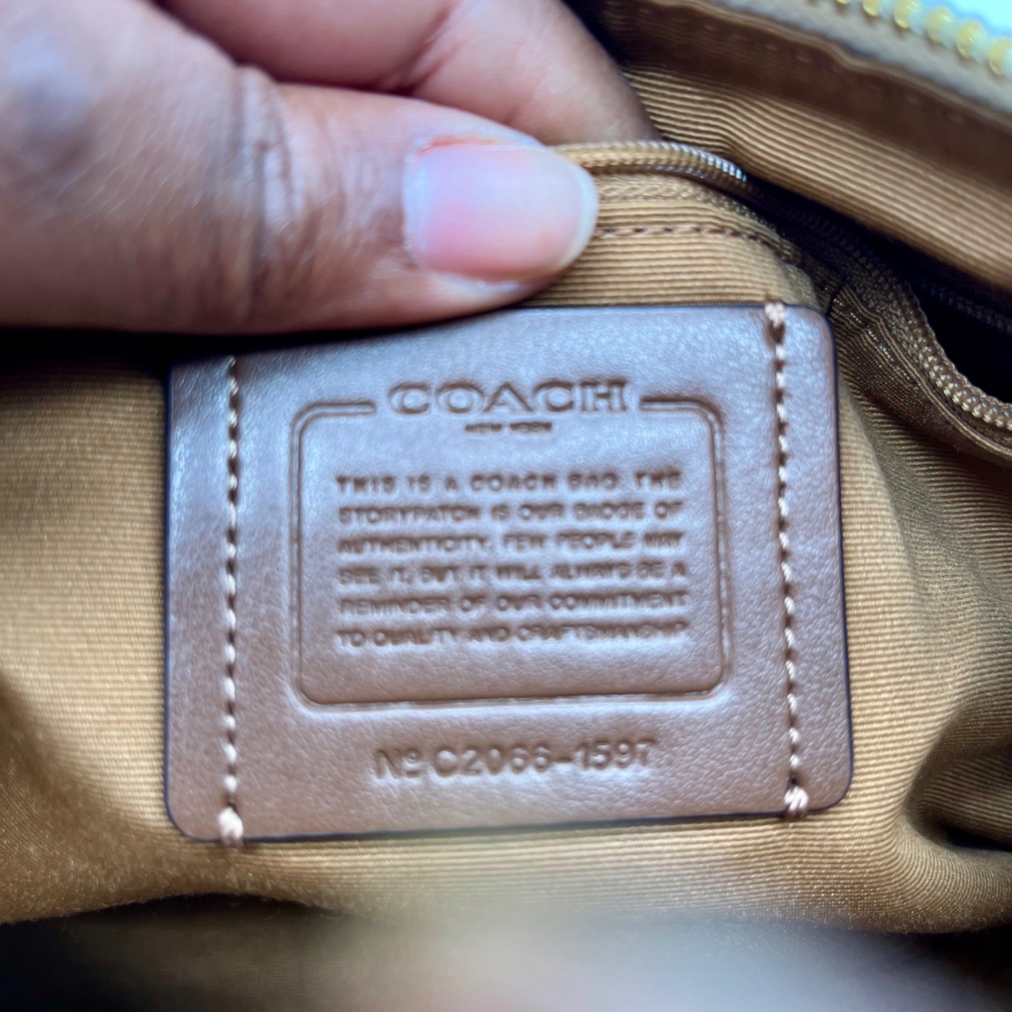 Coach Cream Marlon Refined Pebble Leather Hobo Bag 1597