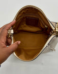 Coach Cream Marlon Refined Pebble Leather Hobo Bag 1597