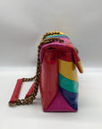 Kurt Geiger Rainbow Wavy Leather Kensington Shoulder Bag