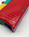 Kurt Geiger Rainbow Wavy Leather Kensington Shoulder Bag