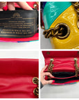 Kurt Geiger Rainbow Wavy Leather Kensington Shoulder Bag