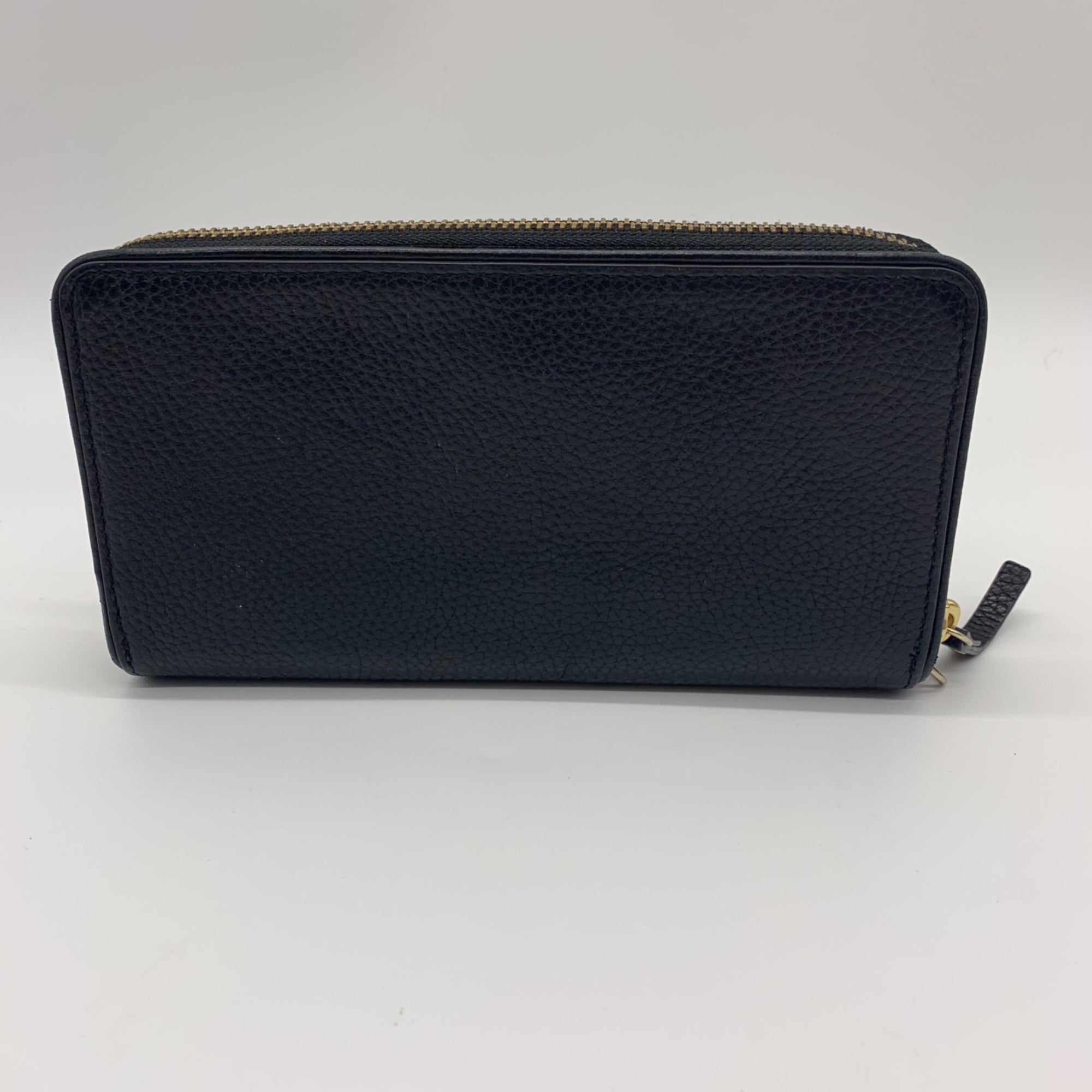 Kate Spade Black Pebbled Leather Continental Wallet