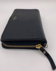 Kate Spade Black Pebbled Leather Continental Wallet