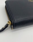 Kate Spade Black Pebbled Leather Continental Wallet