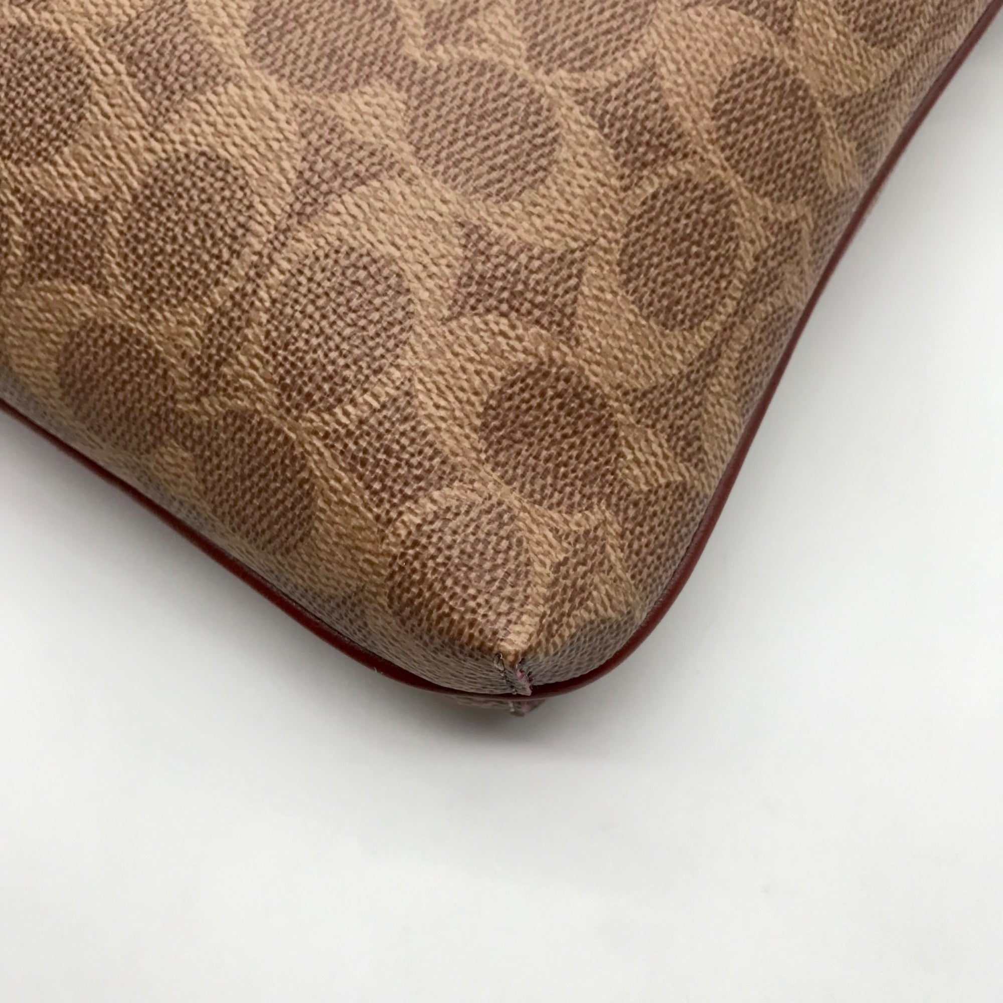 Coach Tan And Rust Kitt Messenger Crossbody Bag