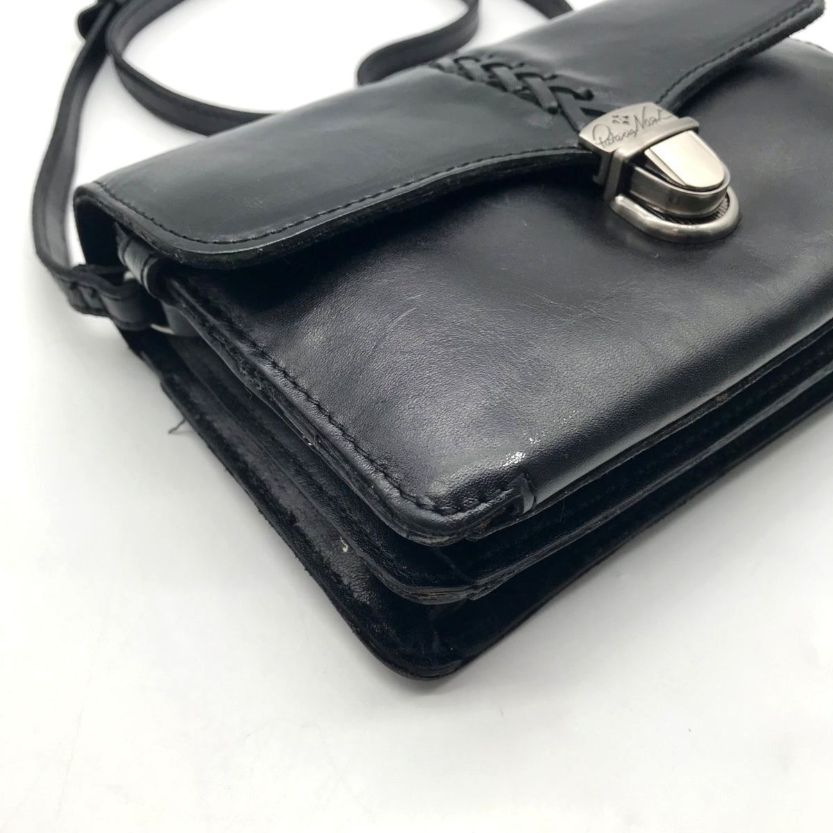 Patricia Nash Black Leather Crossbody Bag