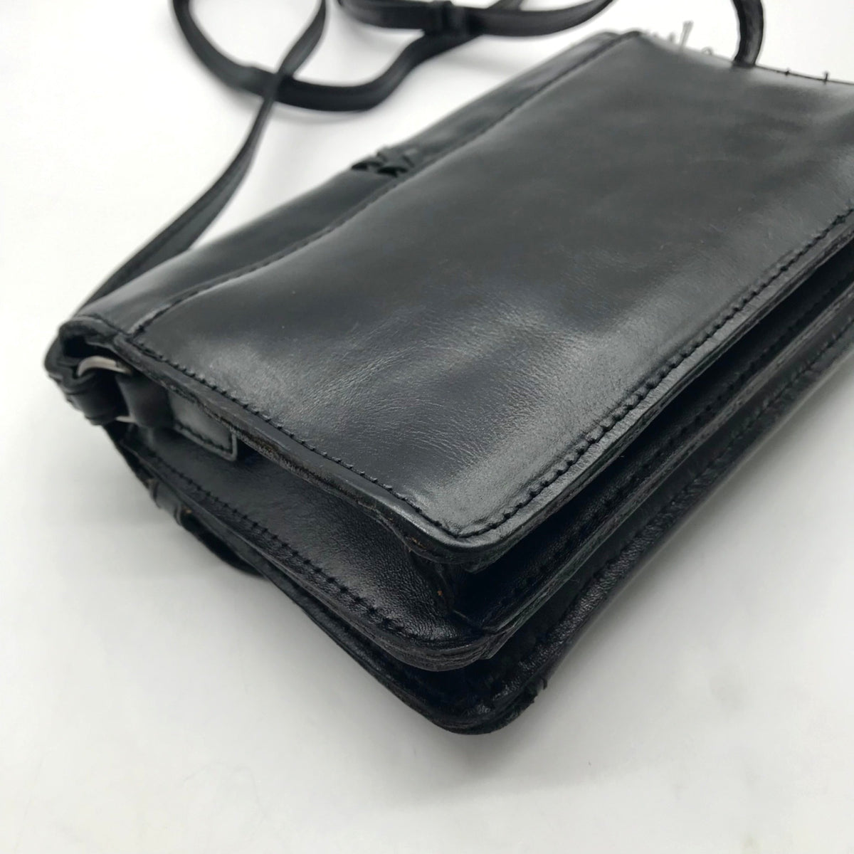 Patricia Nash Black Leather Crossbody Bag