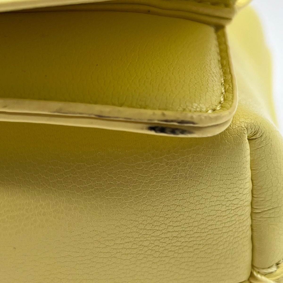 I.N.C. Yellow Soft Faux Leather Ajae Shell Shoulder Bag