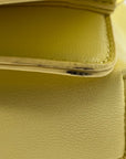 I.N.C. Yellow Soft Faux Leather Ajae Shell Shoulder Bag