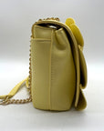 I.N.C. Yellow Soft Faux Leather Ajae Shell Shoulder Bag