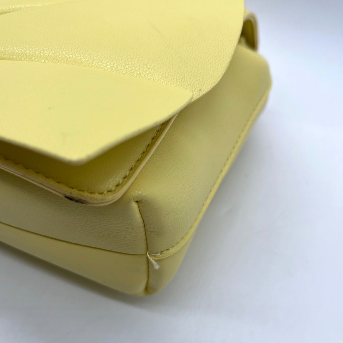 I.N.C. Yellow Soft Faux Leather Ajae Shell Shoulder Bag