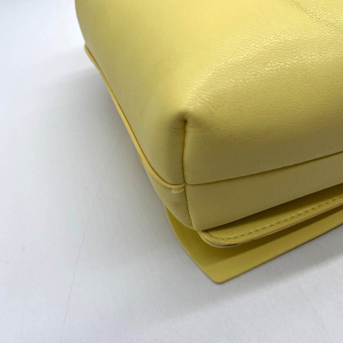 I.N.C. Yellow Soft Faux Leather Ajae Shell Shoulder Bag