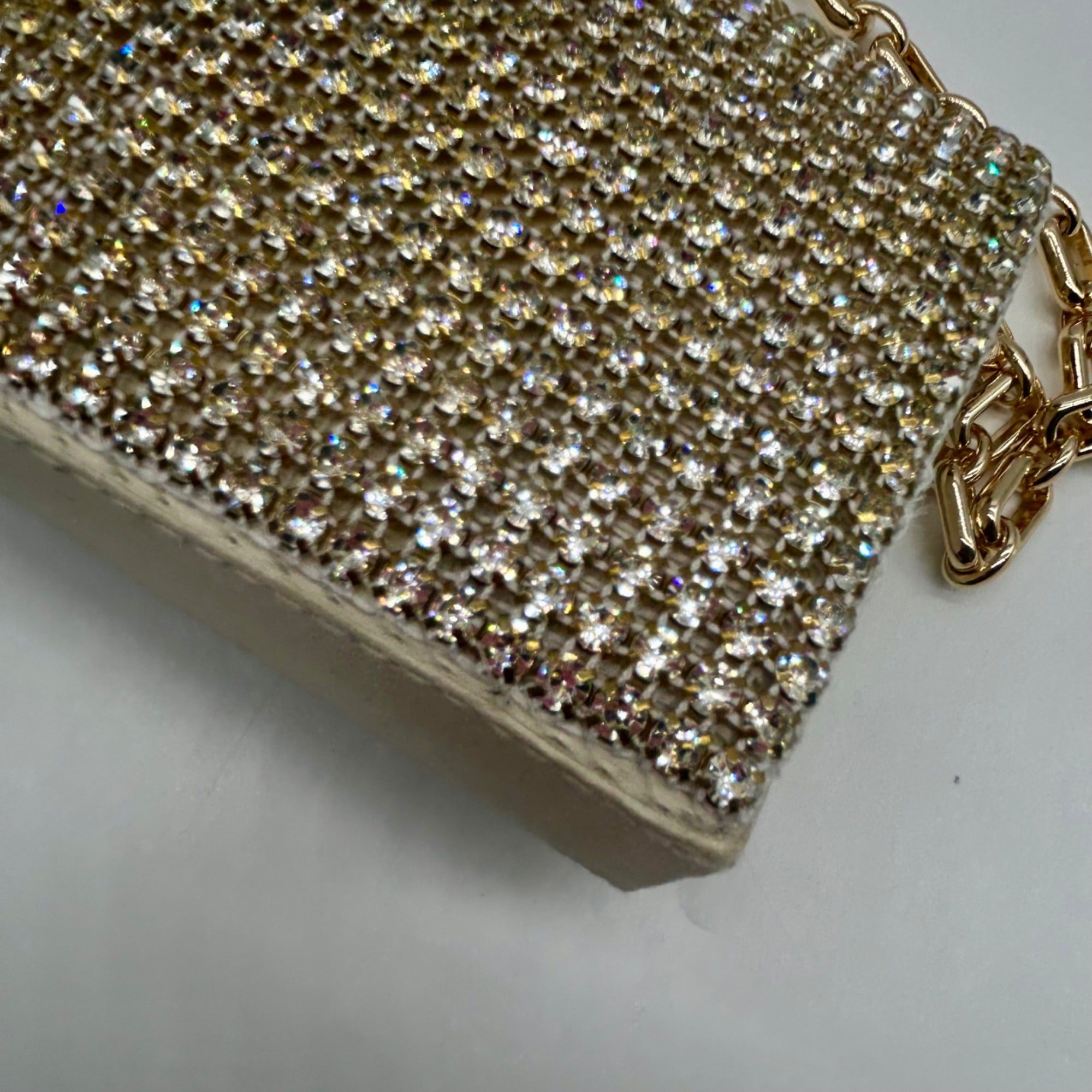 I.N.C Beige Mesh Clutch Bag